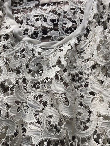 Schal von Miss June Paris, sehr edler Häkel Designer Style mit Quasten,  - Bild 3 von 8