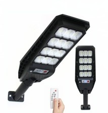 Faretto Lampione Solare 200W Sensore Movimento Telecomando Palo 144 LED SMD IP65
