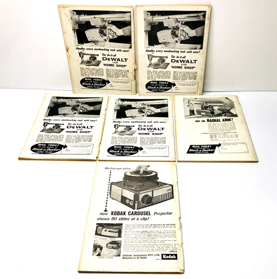 Popular Mechanics Magazines x 6 Lot Vtg 1960s Bundle Cars Planes Boats Trains - Image 2 of 4