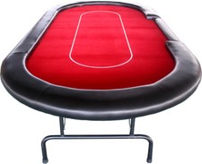 Poker Table Casino Standard with Strong & Foldable Metal Legs