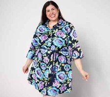 #101 Studio Park x Leah Williams Garden Party Shirt Dress Size XL