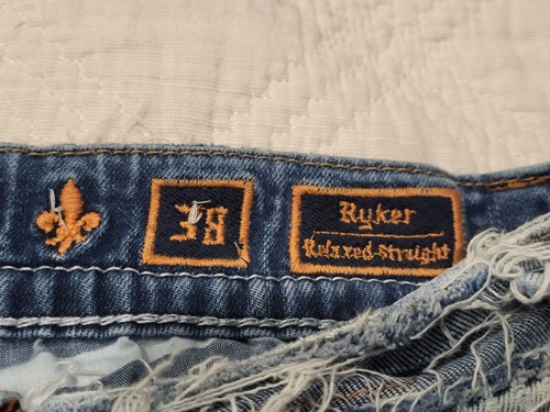 Rock Revival Ryker Relaxed Straight Jeans Mens size 38 - Picture 22 of 24