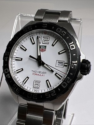 Tag Heuer Formula Men's 41mm Steel Quartz Date Watch White Dial WAZ1111 