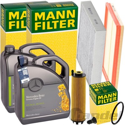 MANN INSPEKTIONSPAKET+10L ORIGINAL 5W-30 ÖL passend für MERCEDES VITO W447 CDI