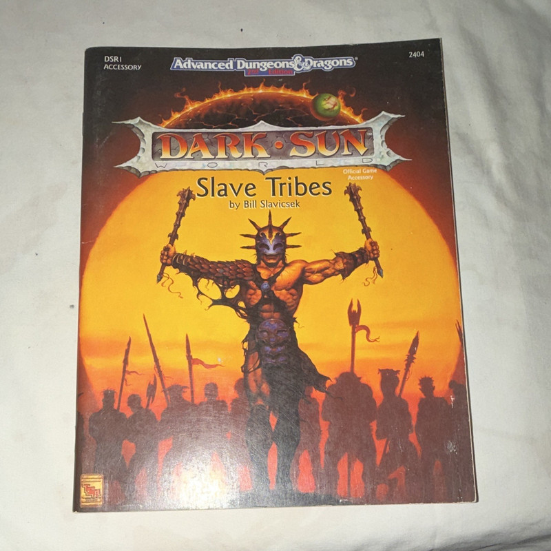 TSR AD&D Dark Sun Slave Tribes Official Game Accessory 1992 MPN 2404 Age 17+