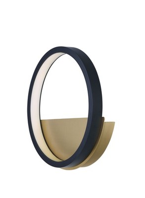 ET2 E24320-BKGLD Hoopla LED Wall Light Sconce-Black Gold