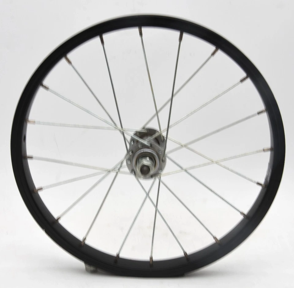 Front Wheel 16 x 1.75 size 305 - 19 rim Alloy Black For 16" MTB Tyre Kids Bike - Image 1 of 1