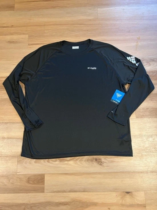 Columbia Black Long-Sleeve Tech Tee