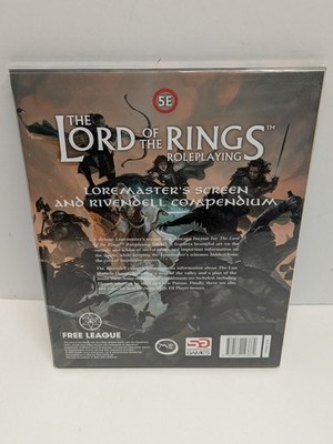 NEW Free League Lord of the Rings 5e Rpg Loremaster Screen SEALED + Rivendell 