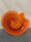 Royal Haeger Ashtray R1735 Vintage Large Orange Snail Shell MCM U.S.A.