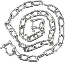 itayak Boat Anchor Chain, 316 Stainless Steel Marine Grade 1/4 Inch x 5 FT