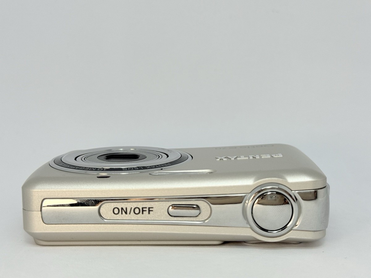 PENTAX Optio E70 10MP 3x Zoom Compact Digital Camera Gold from JP