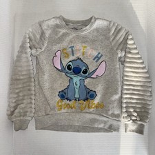 Adorable Disney Lilo  Stitch Grey Girls Sz 5 Fleece Fur Sweatshirt 12