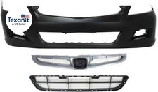Front Bumper Cover Kit For 2006 2007 Honda Accord Sedan Primed