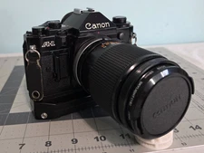 Canon A-1 35mm SLR Film Camera with 135mm 1:2.5 Lens
