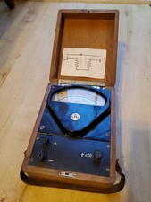 Antique/Vintage Hartmann&Braun Precision Laboratory Wattmeter in OG Wooden Case
