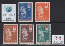 WC1_30428. PARAGUAY. 1964 TOKYO OLYMPIC GAMES stamps.Sc.791-795. MNH