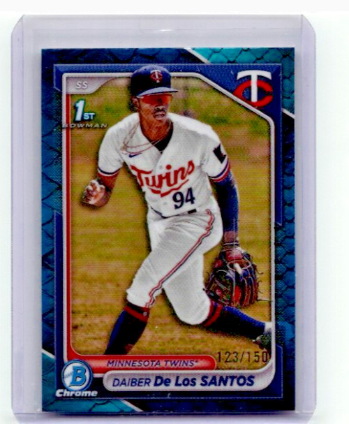 2024 Bowman Chrome 1st Blue Reptile #BCP-185 Daiber De Los Santos /150