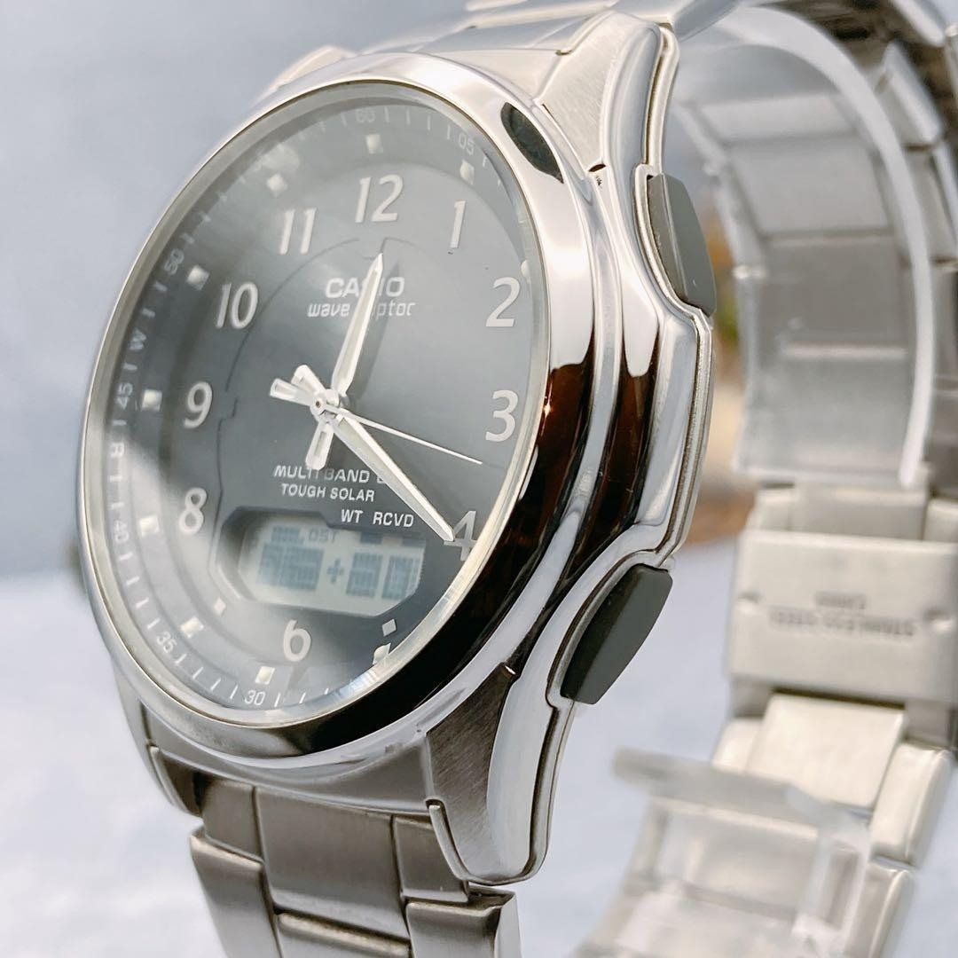Operational item CASIO WAVE CEPTOR wristwatch nav… - image 6