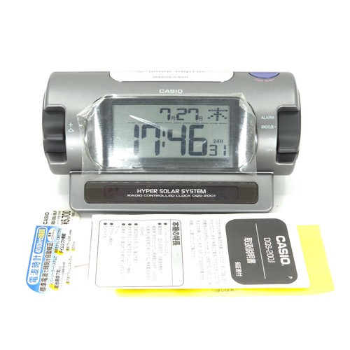NOS CASIO DQS-200J HYPER SOLAR SYSTEM BACKLIGHT VINTAGE DIGITAL CLOCK 2003 - Picture 7 of 9