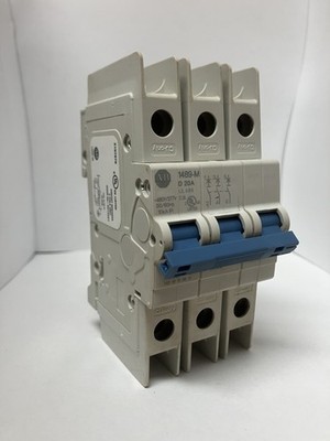 ALLEN BRADLEY 1489-M3D200 SER D 20A 480Y/277V AC Circuit Breaker 3-Phase WORKING