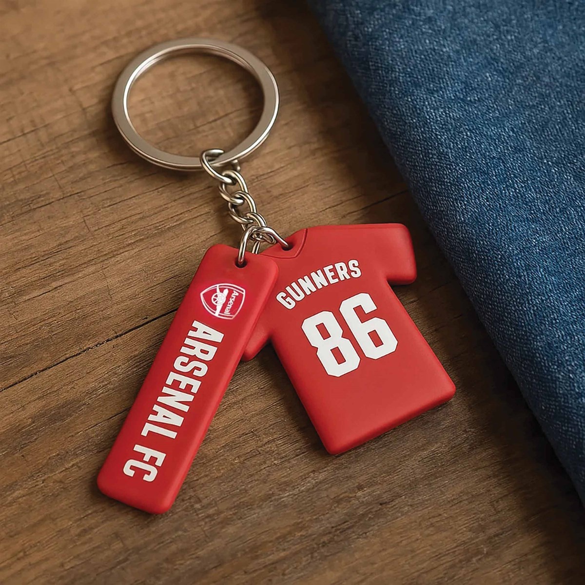 Arsenal FC 2 Icon Keyring, Keyrings, Sports, Gift