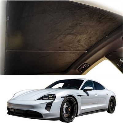 Glassroof Sunshade Compatible with Porsche Taycan 2020-2025[No Gaps, Black