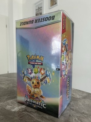 Pokemon Prismatic Evolutions Booster Bundle Display ENG Prismatische Entwicklung