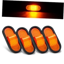 6.5 inch Trailer Turn Signal Lighgts 6Inch Oval LED Mid Turn Signal Amber 4PCK