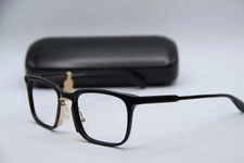 ALEXANDER MCQUEEN AM0079O 003 BLACK GOLD AUTHENTIC FRAMES EYEGLASSES 54-22