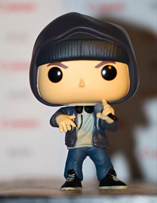 Eminem Hooded Vinyl Figure Holding Microphone Funko Pop Style No Box
