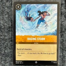 Disney Lorcana Winterspell Raging Storm 28/204 Super Rare NM/Mint
