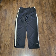 VINTAGE 90s/Y2K Black Nike Sweatpants Size XL 14-16 SILVER TAG