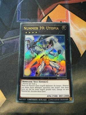 GERMAN Yugioh Number 39: Utopia DUPO-EN104 Ultra Rare Limited Nm