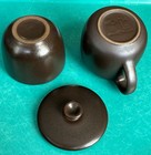 Heath Ceramics Creamer & Sugar Bowl With Lid Set in White & Brown MCM — photo 6