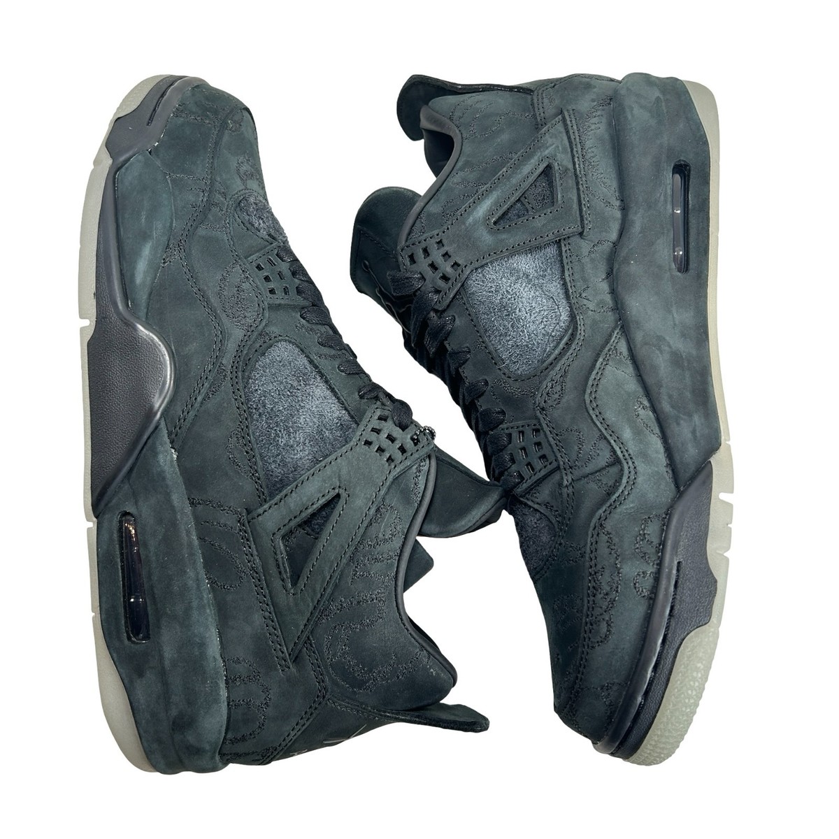 KAWS x Air Jordan 4 Retro Black - Size 10.5 - 930155 001 | eBay