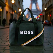 BRAND NEW HUGO BOSS MENS WEEKEND HOLDALL GYM FLIGHT SPORTS GYM TRAVEL BAG BLACK