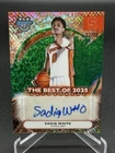 2025-26 Bowman University Best Sadiq White /99 green mini diamond auto autograph