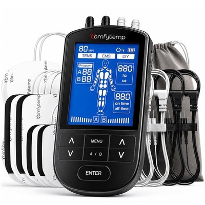 Comfytemp 4 Outputs TENS Unit for Sciatica Cover Multiple Parts, FSA HSA Eligibl