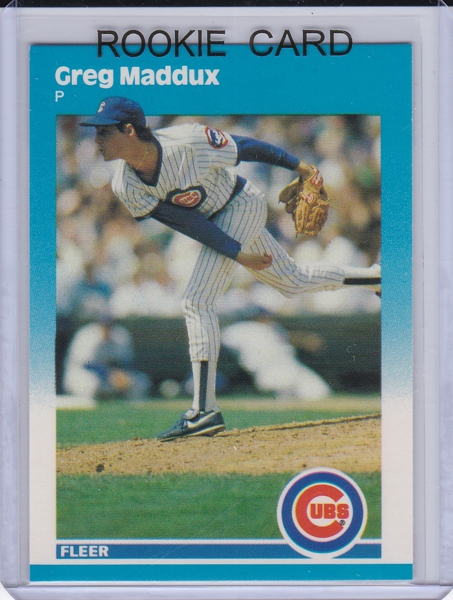 GREG MADDUX ROOKIE CARD 1987 Fleer Update #U-68 Chicago Cubs VINTAGE BASEBALL RC