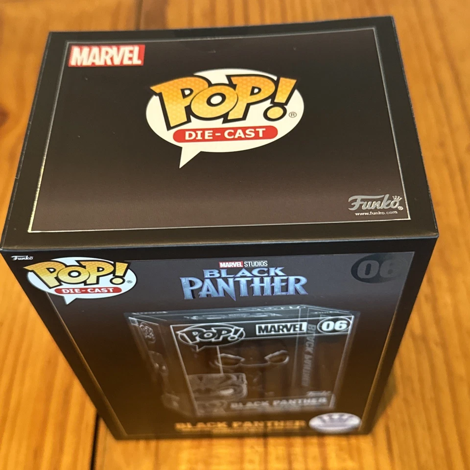 Funko Pop Die Cast Black Panther Chance Of Chase New & Sealed - image 3 of 4