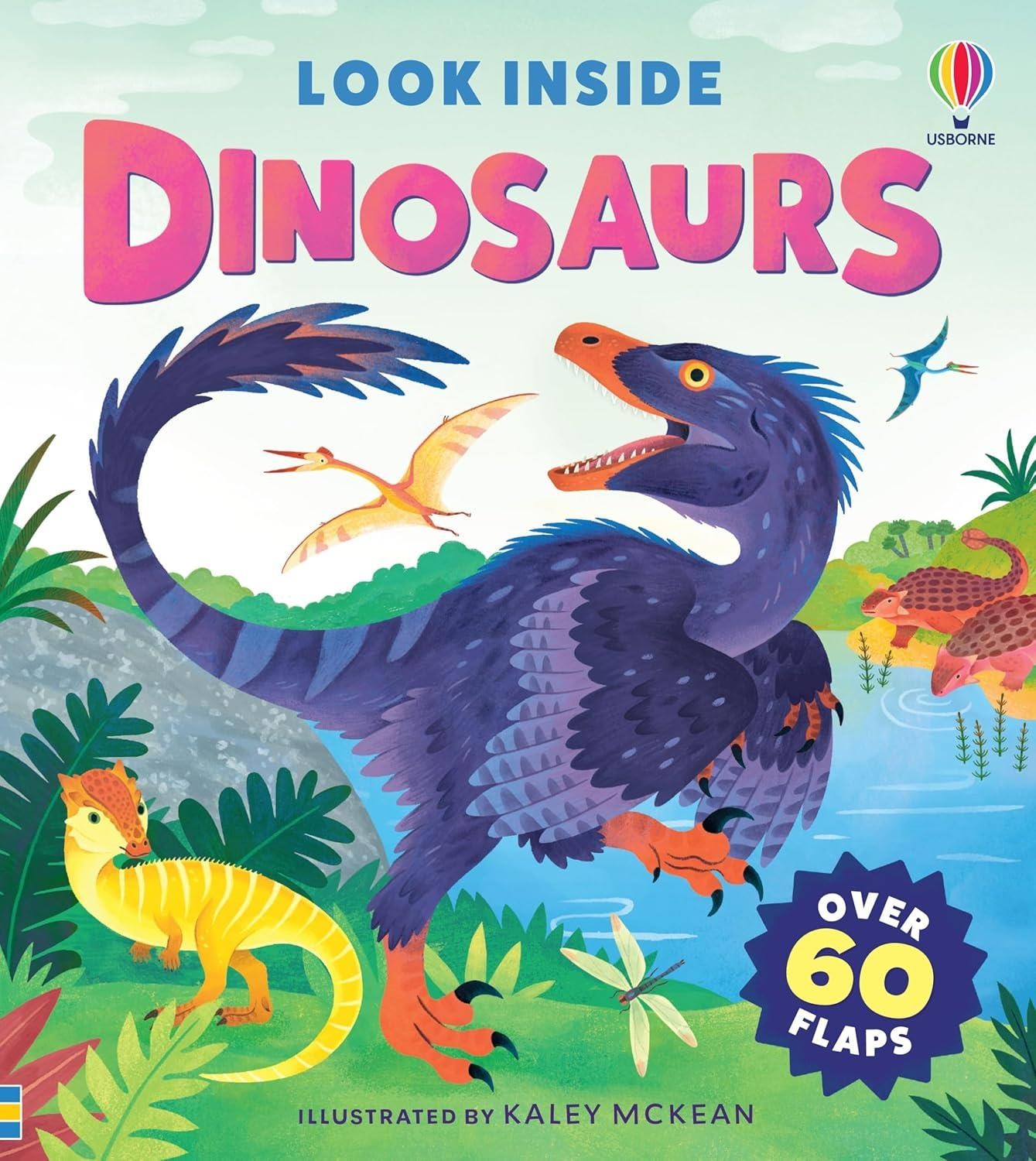 Look Inside Dinosaurs by Kaley McKean Board book
