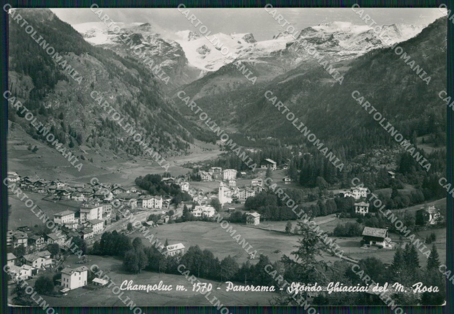 Aosta Ayas Champoluc Monte Rosa Foto FG cartolina KB1521