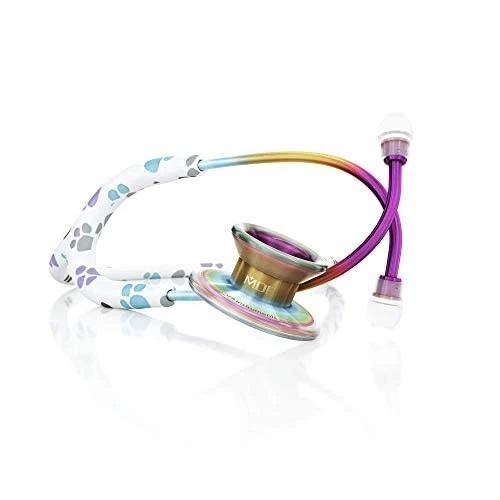 Estetoscopio caleidoscopio ergonómico - titanio ligero para héroes de la salud Foto 3 de 4