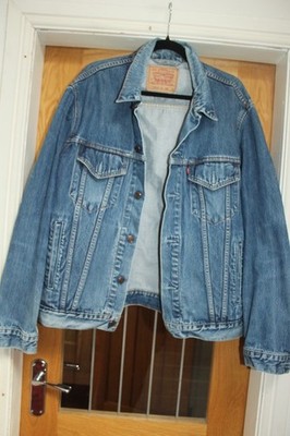 VINTAGE LEVI STRAUSS & CO DENIM TRUCKER JACKER GR XL
