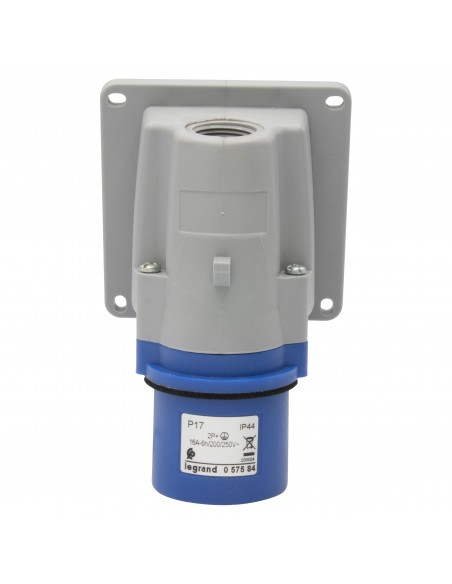 Fiche inclinée saillie IP44 Legrand étanche 16A protection eau et poussière