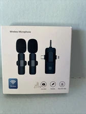 Lavalier Wireless Microphone Audio Video Recording Mini Mic For Android/iphone