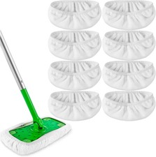 Reusable Wet Pads Compatible with Swiffer Sweeper Mop, Dry Sweeping Cloths,