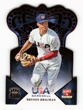 2015 Bryson Brigman Panini USA Baseball Crown Royale Baseball Rookie Red 35/50