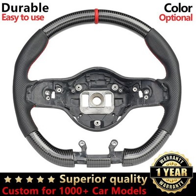 Carbon Fiber Perforated Leather Steering Wheel for Benz AMG A35 C63 GT2018-2020.